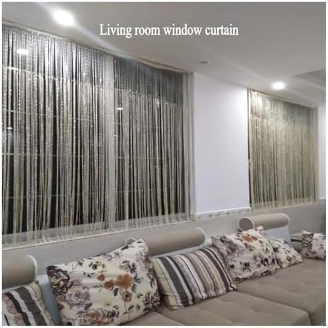 Shiny Tassel String Curtains for Living Room and Room Divider