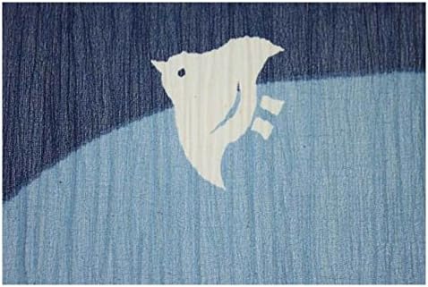 Made in Japan Noren Curtain Tapestry Plovers with Waves 1