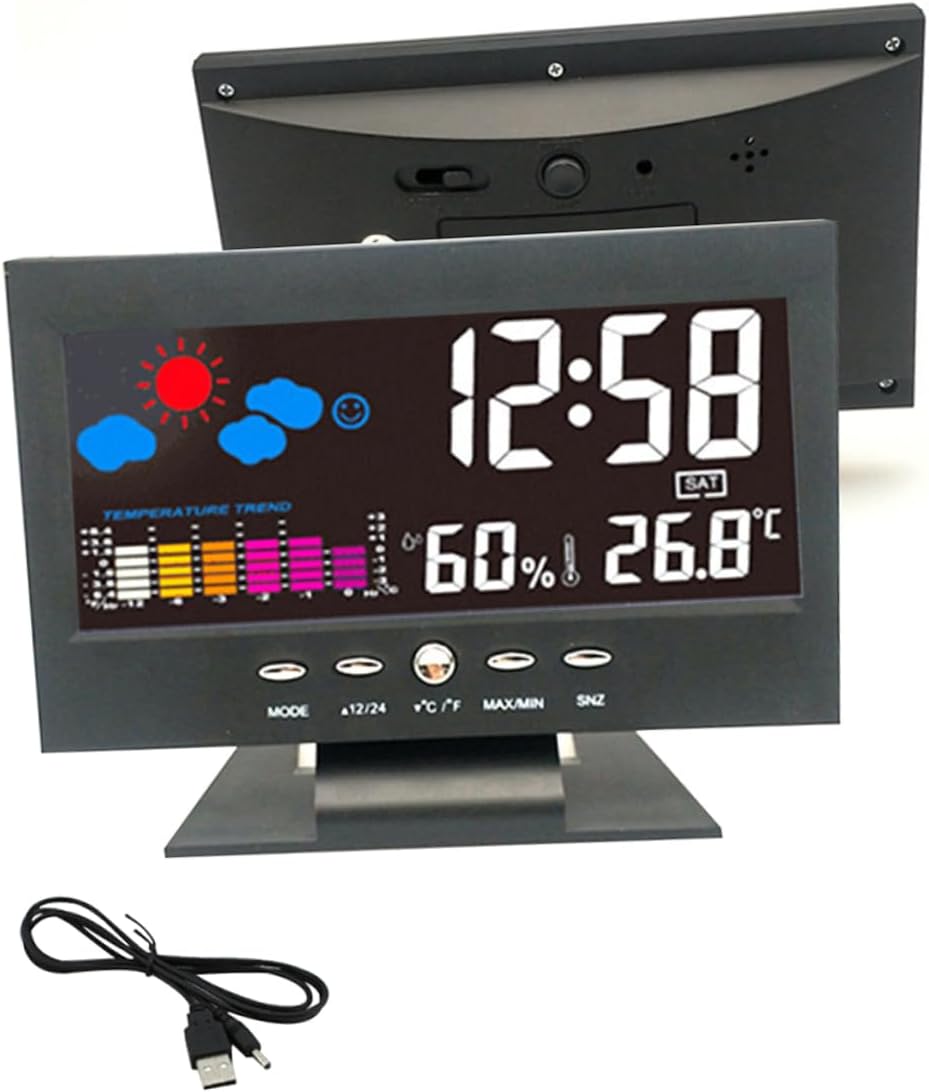 Multi Functional Large Screen Perpetual Calendar Clock with LED Backlight