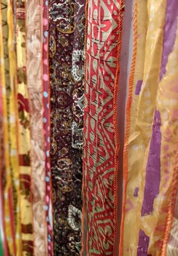 Mango Gifts Bohemian Door Curtain Orange Rod Pocket Panel