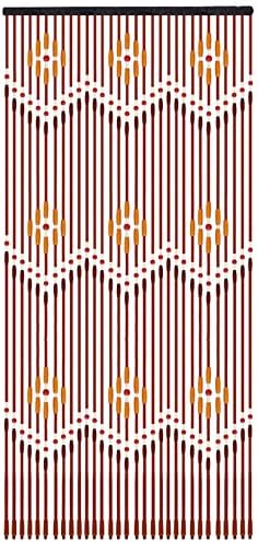 Wooden Beaded Curtain with 31 Lines Doorway Decor