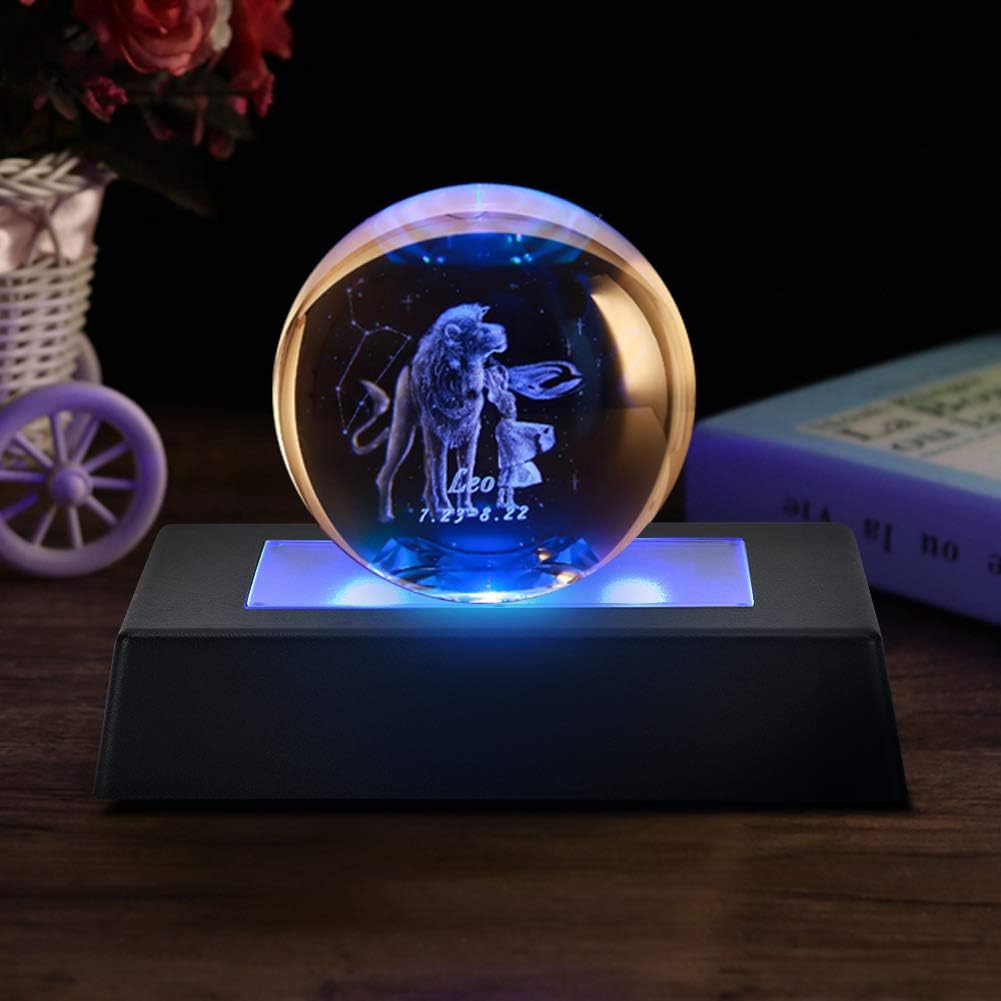 LIZEALUCKY LED Light Base for Crystal 3D Cube Display