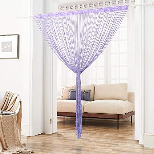 Boho Fringe Curtain Panel for Doorway Privacy Decor