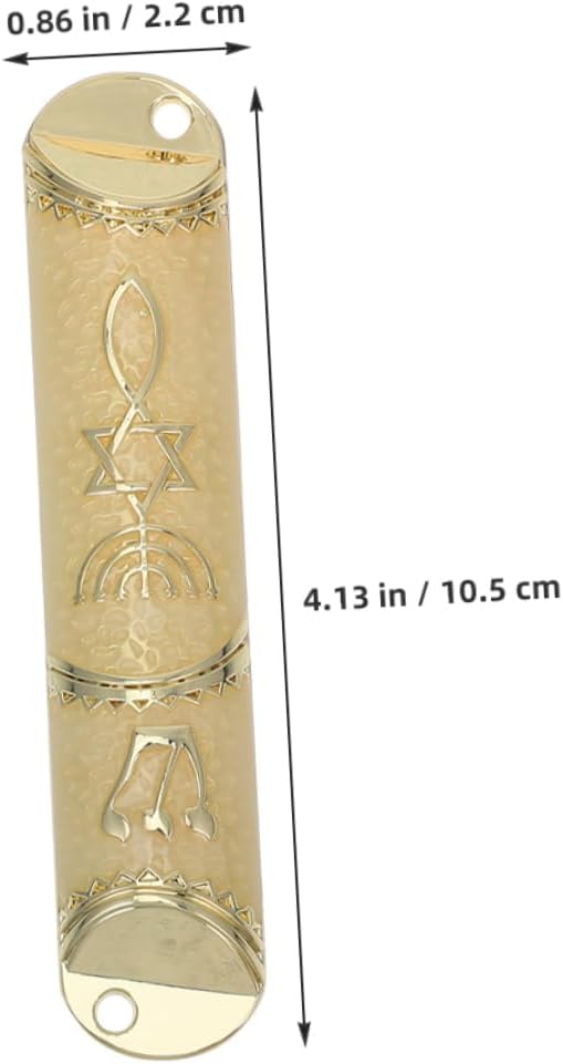Wakauto 2 Sets Zinc Alloy Mezuzah Door Blessing Decor