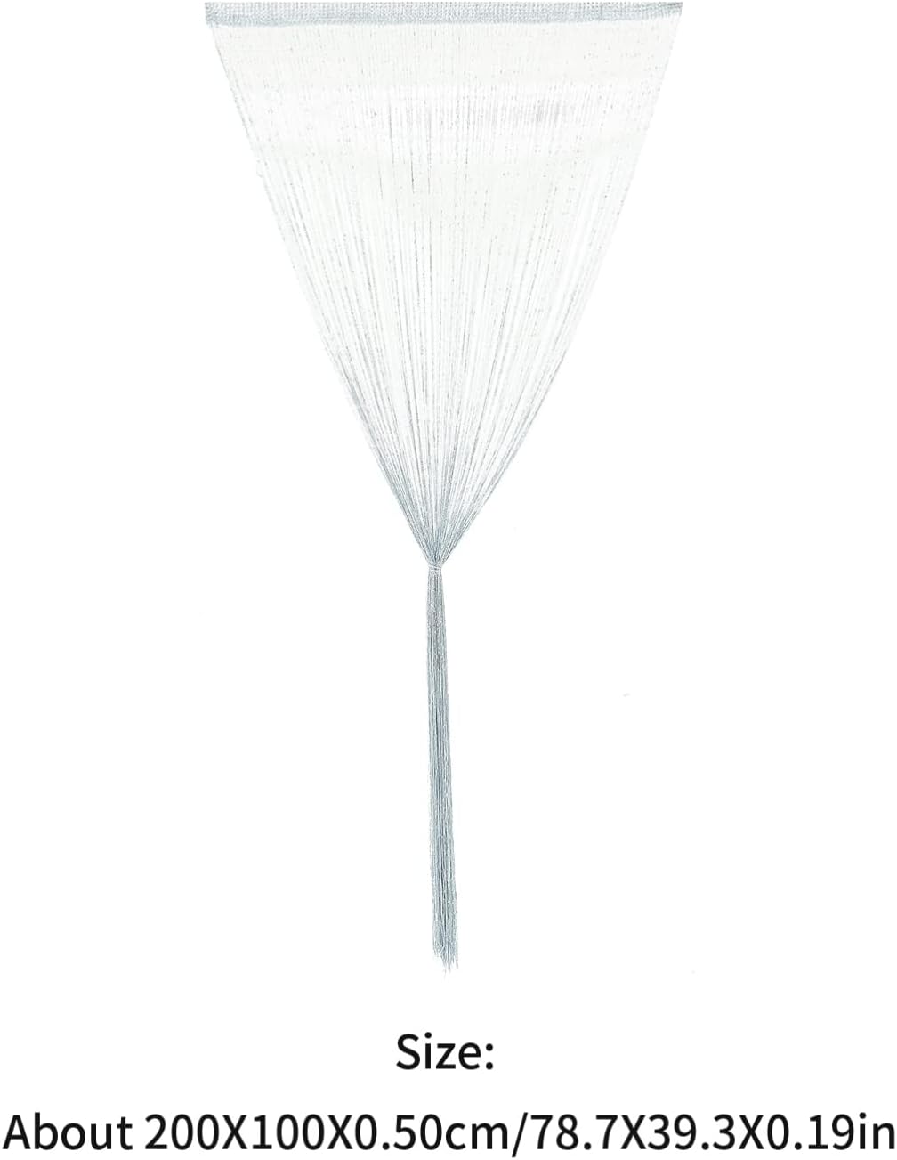 FOMIYES Grey Tassel Curtain for Doors and Windows