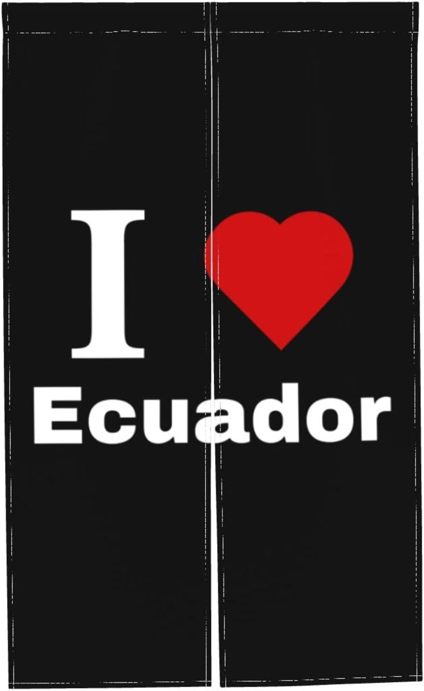I Love Ecuador Blackout Curtain Panels 34x56in Door Divider