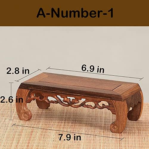 Oriental Chicken Wing Wood Pedestal Stand