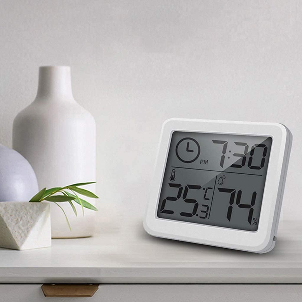 Digital Weather Monitoring Alarm Clock with Thermometer and Hygrometer