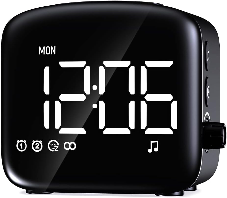 Easysleep Digital Alarm Clock with 27 Sounds and Big LED Display