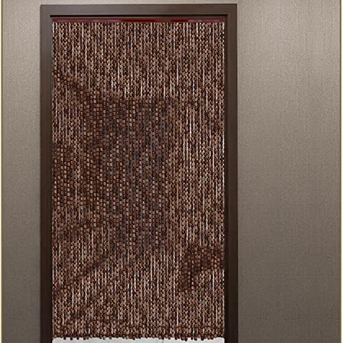 Wood Beaded Curtains for Doorway and Room Division