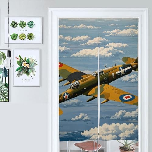 World War 2 Aircraft Door Curtain 57x17 Inches