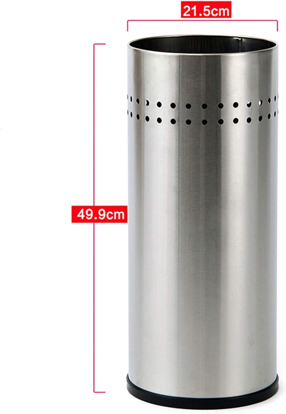 TFCFL Stainless Steel Umbrella Stand Bucket Silver Metal Umbrella Holder Rack