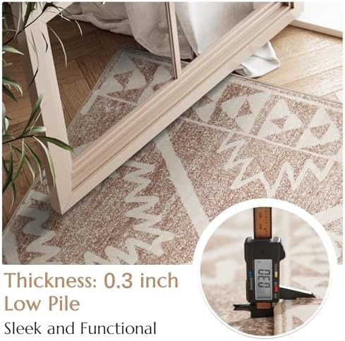 Boho Kitchen Runner Rug 2x10 Morroccan Trellis Design