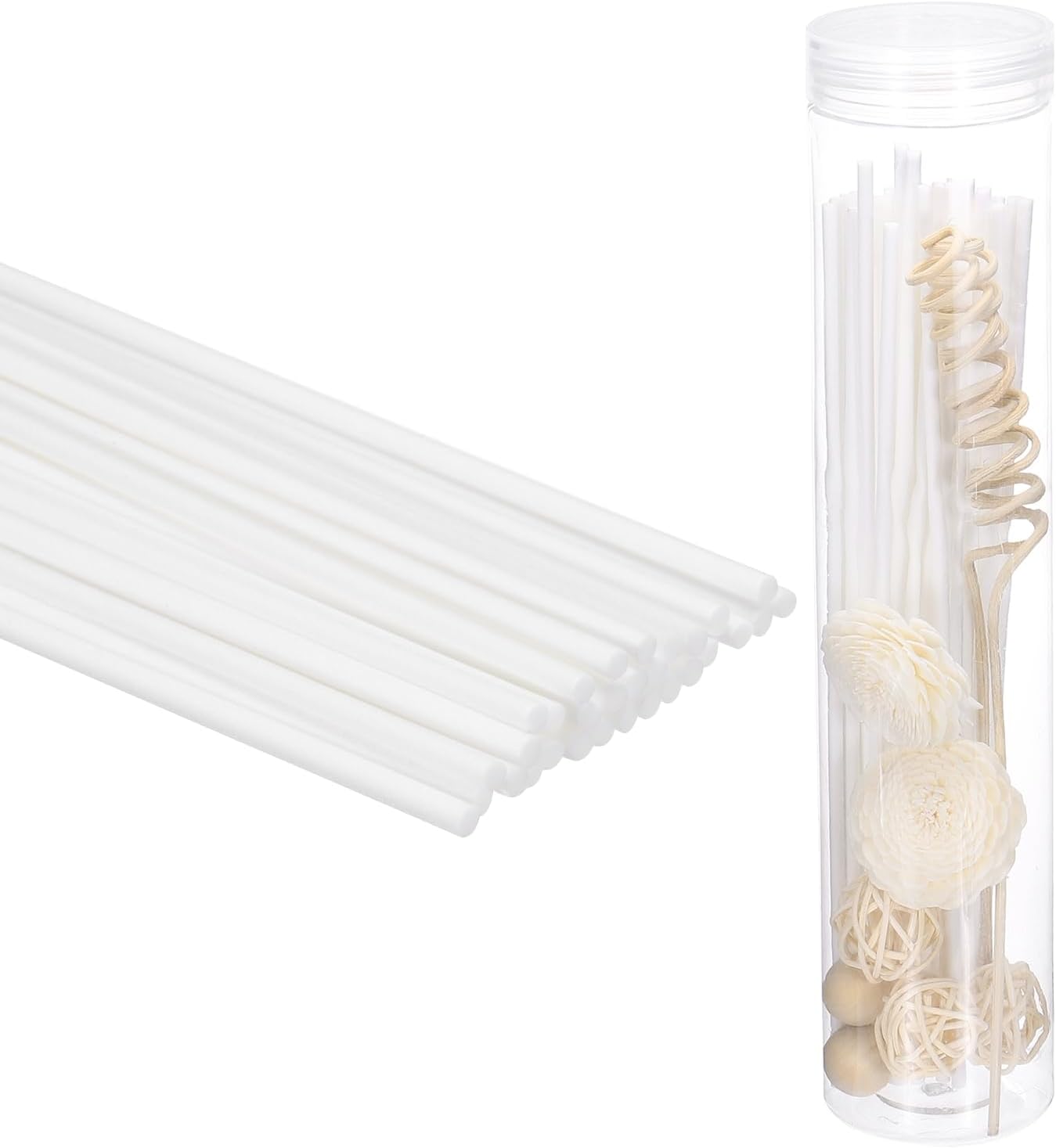 Uxcell Reed Diffuser Sticks Set 41Pcs White