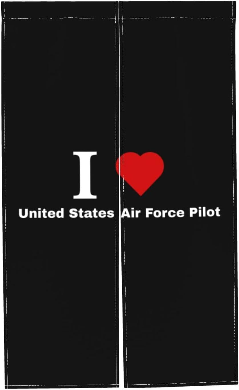 I Love US Air Force Pilot Blackout Curtains 34x56in