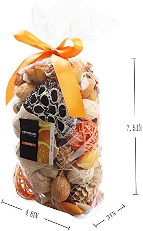 Qingbei Rina Fall Potpourri Bags Burnt Orange Scented Decor