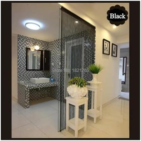 Tassel String Curtains 300x260cm Solid Color Panel