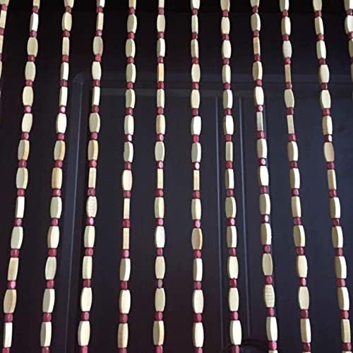 Wood Beaded Curtain for Doorway Bamboo Decor Divider