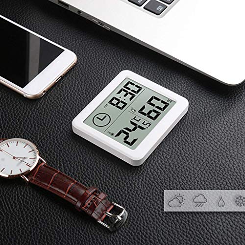 Digital Weather Monitoring Alarm Clock with Thermometer and Hygrometer