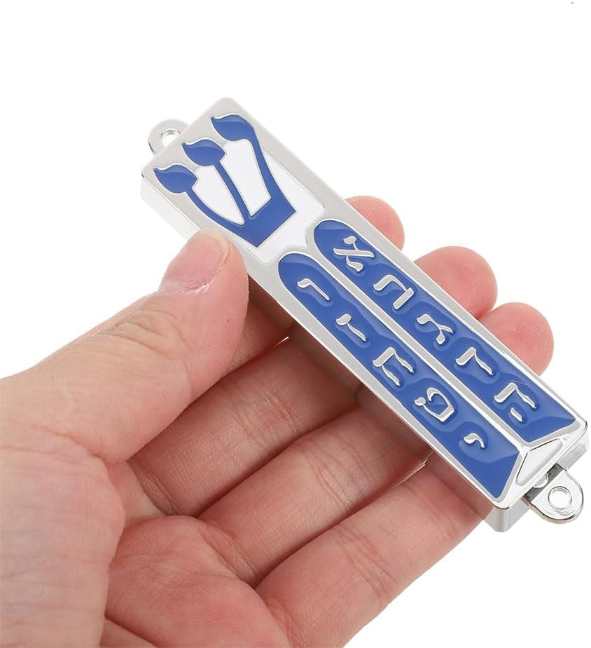 LUOZZY 2 Pcs Metal Mezuzah Scrolls Door Decor
