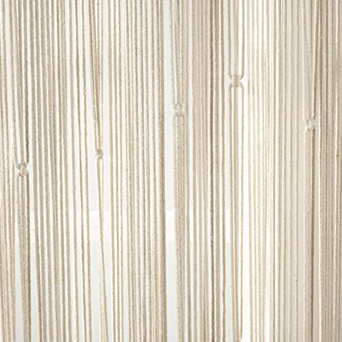 Lush Decor Boho Macrame Leaf Cotton Curtain 84 x 50