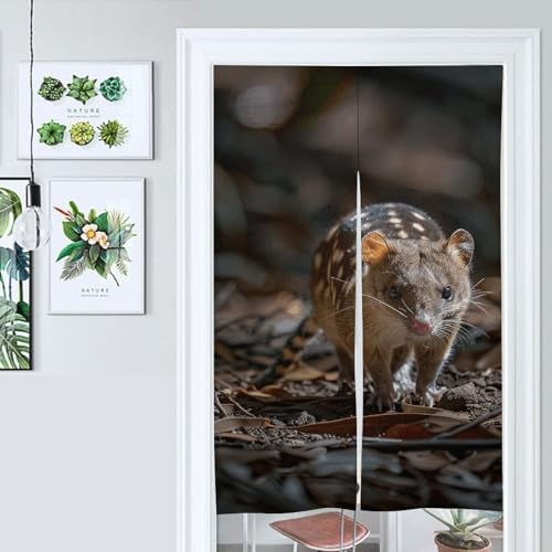 Japanese Noren Walking Animal Door Curtain 34x57