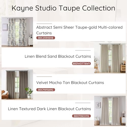 Kayne Studio Tan Velvet Pinch Pleated Curtains 95 Inch