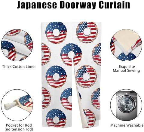 Leowefowa Japanese Style Noren Door Curtain 335x559