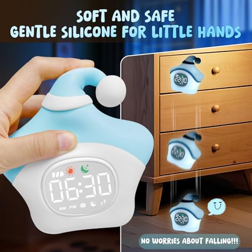 Star Alarm Clock with Night Light for Kids
