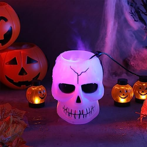 Retisee 12 Pack Halloween Mist Maker Fogger with LED Light