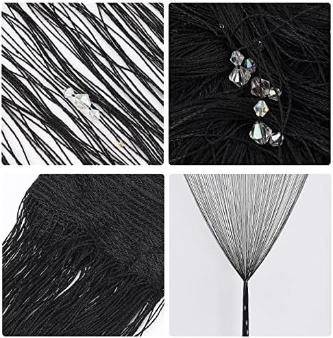 DULRLLY Door String Curtain with Sparkle Beads