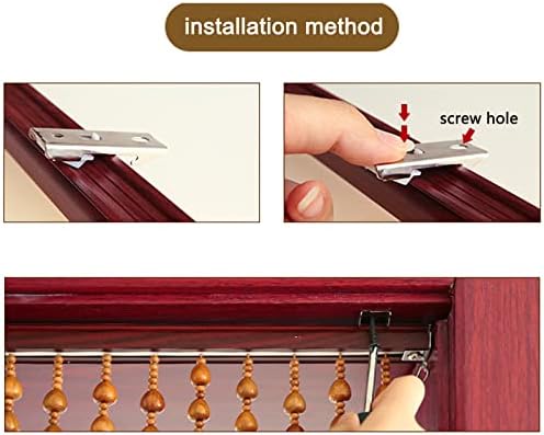 KDDEON Natural Wood Bead Curtain for Doorway Room Divider