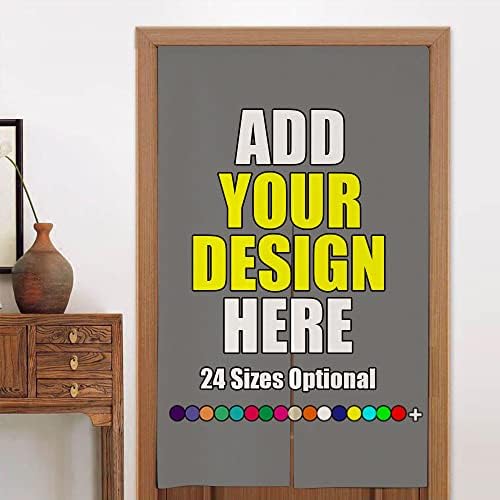 iPrint Japanese Doorway Curtain Tapestry Personalized Gray