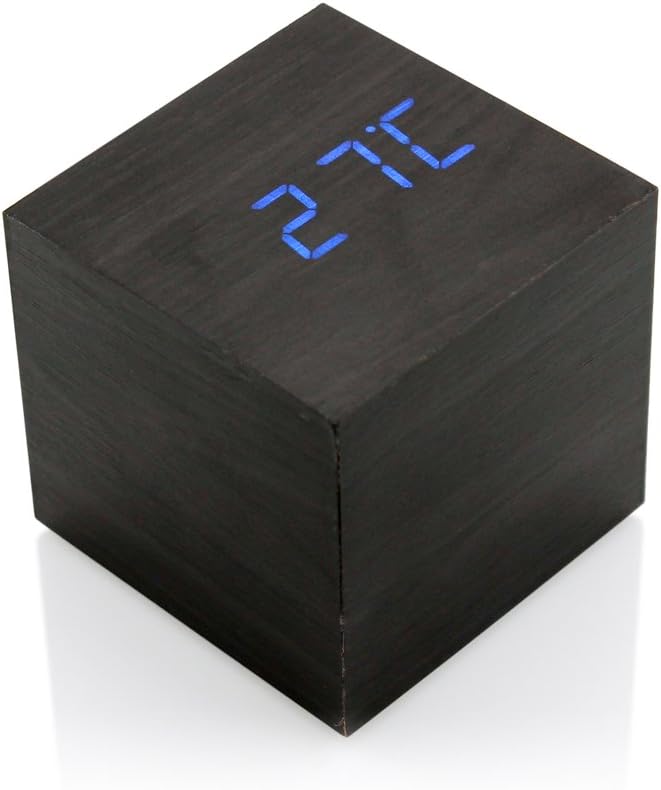 Digital Alarm Clock with USB Charging and Bright LED Display