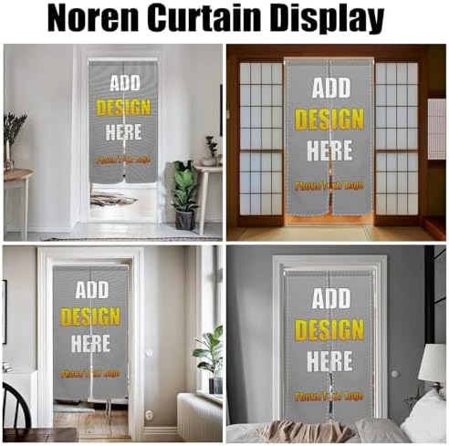 Customizable Japanese Double Sided Noren Door Curtain Panel
