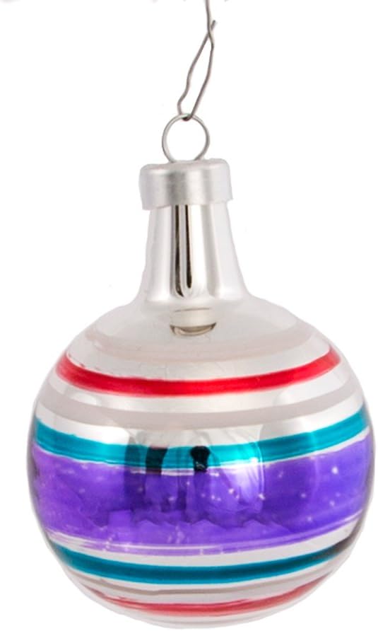 Kurt Adler Early Years Mini Glass Ornament Set of 24 - Ball and Reflector