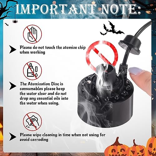 VIHOSE Halloween Mist Maker Fogger with LED Lights