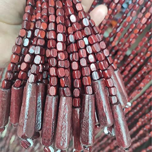 Natural Bamboo Beaded Curtain Panel