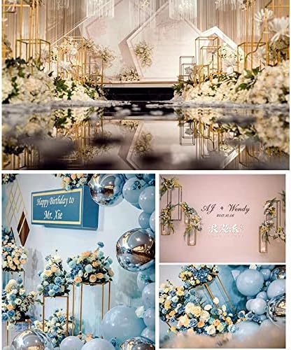 Gdrasuya10 4 Pcs Wedding Metal Vase Stand Pedestal