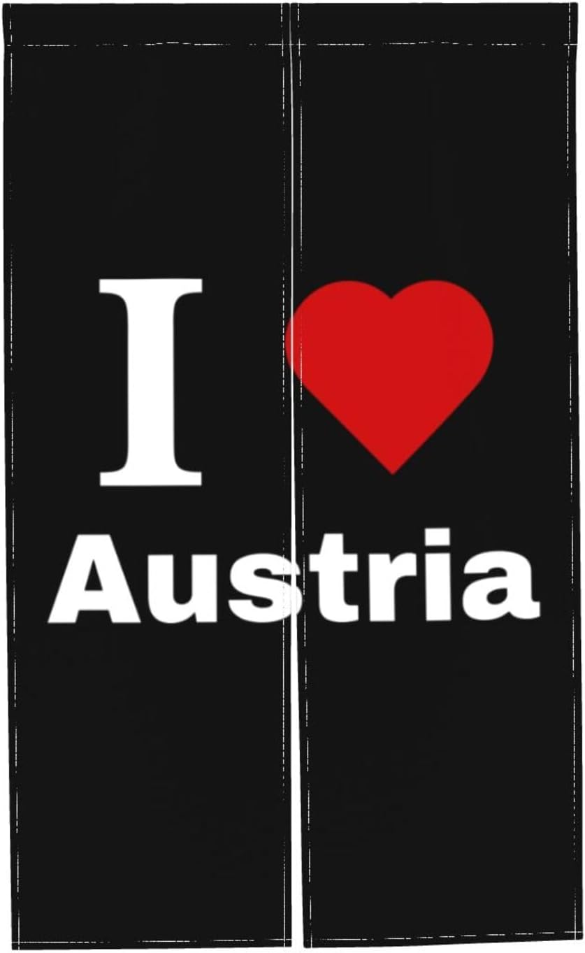 I Love Austria Blackout Curtains for Doorways