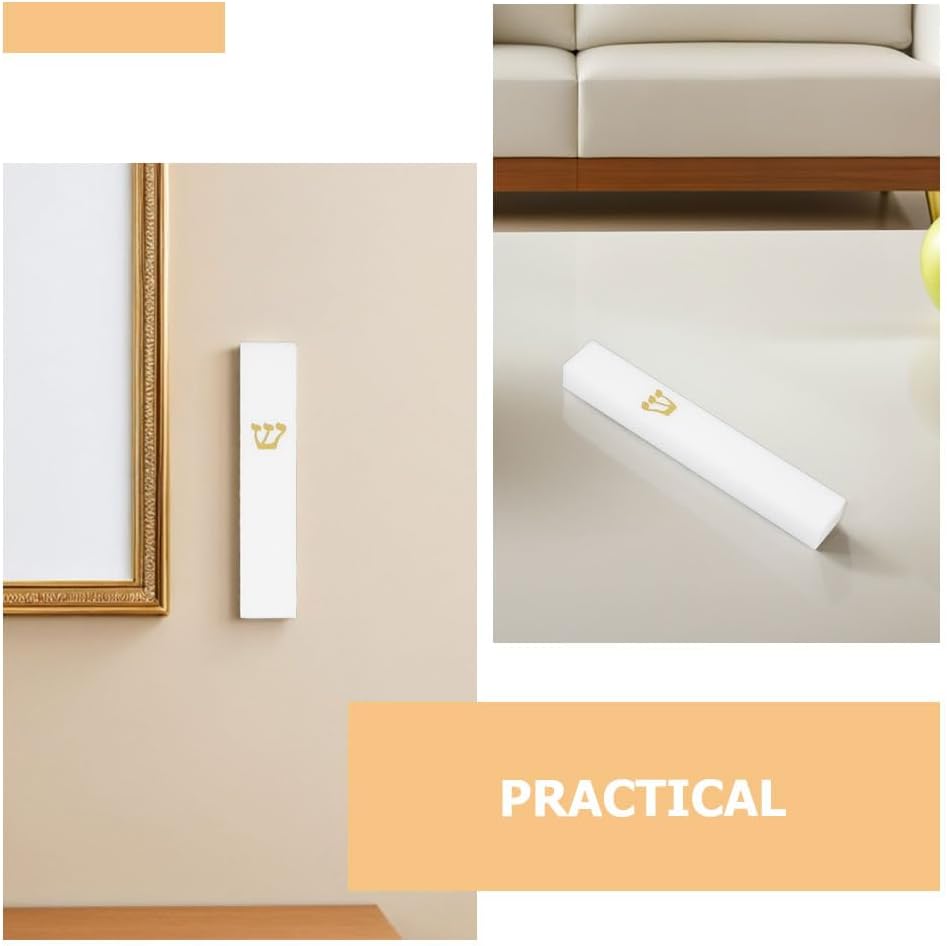 LOGOFUN 2PCS Resin Mezuzah Case Doorway Decor
