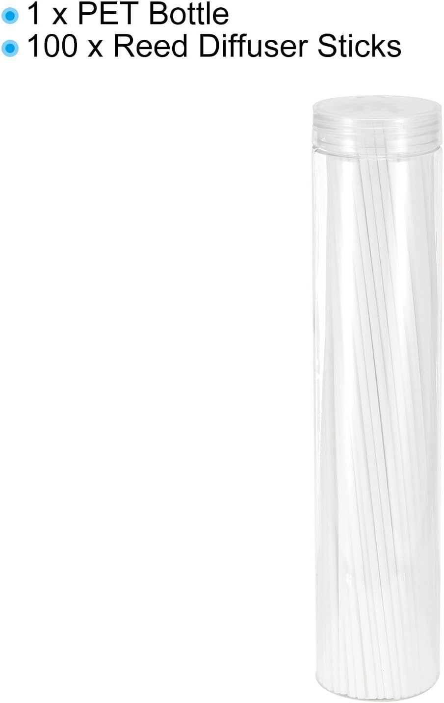 PATIKIL 30CM Reed Diffuser Stick 100 Pack with PET Bottle