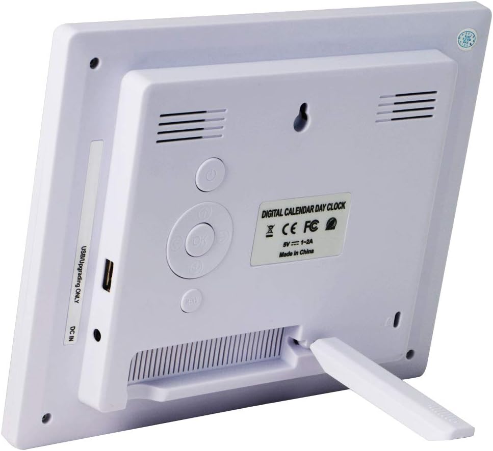TMC 8 Inch Digital Dementia Clock with Auto-Dimming Display and Medicine Reminders