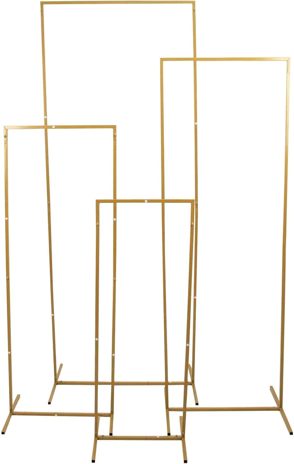 Efavormart Set of 4 Gold Metal Frame Wedding Arch Display Stand