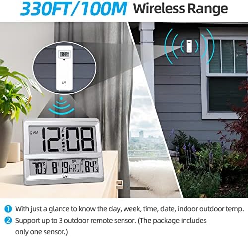 LFF Atomic Clock Large Display Wall Clock