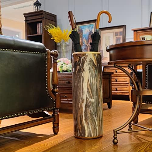 Marble Pattern Umbrella Stand Modern Bucket Design