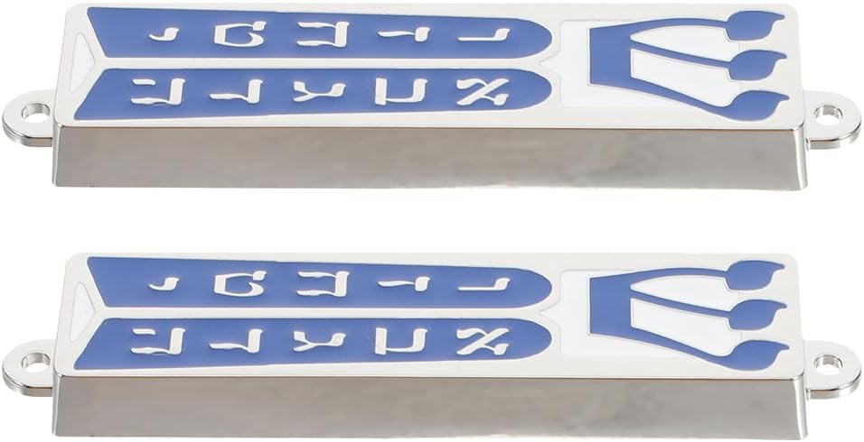 LOGOFUN 2pcs Metal Mezuzah with Scroll Door Ornament