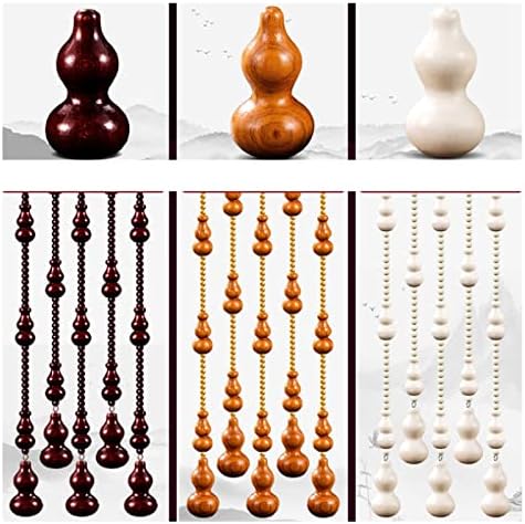 ZHANGQINGXIU Wooden Bead Door Curtain Decor Panel