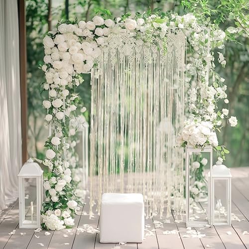 Macrame Bohemian Curtain 40x80 Inch for Windows Door