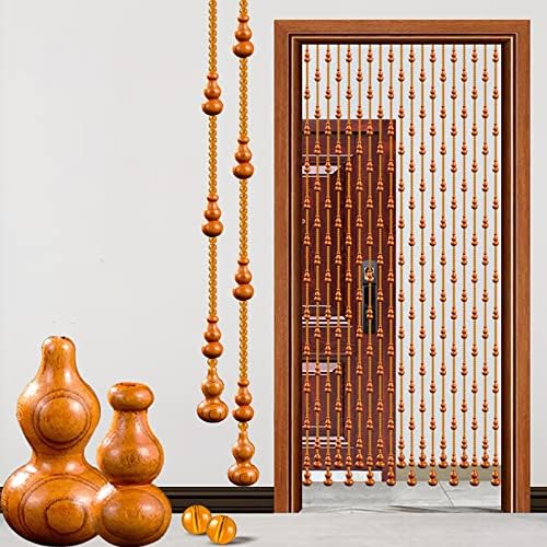XOOFMASS Wood Beaded Curtain for Doorway Partition